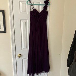 Betsy & Adam Purple Size 6 Chiffon Maxi Dress